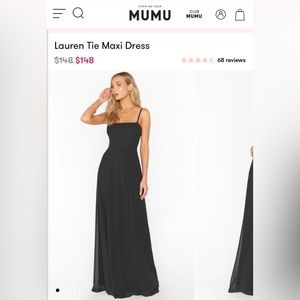 Show Me Your Mumu Lauren Tie Maxi Dress